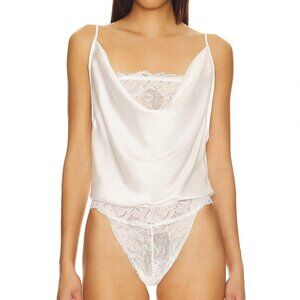 Free People White Lace Bodysuit